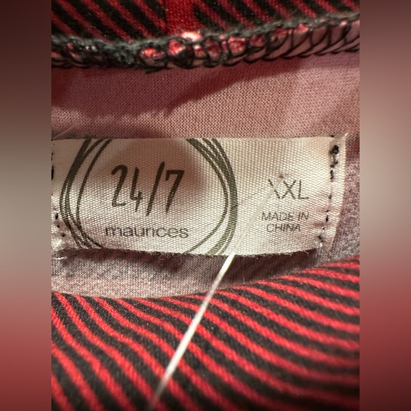 NWT Maurice’s XXL Red & Black Buffalo Plaid Mock Turtleneck Dress - Picture 11 of 13